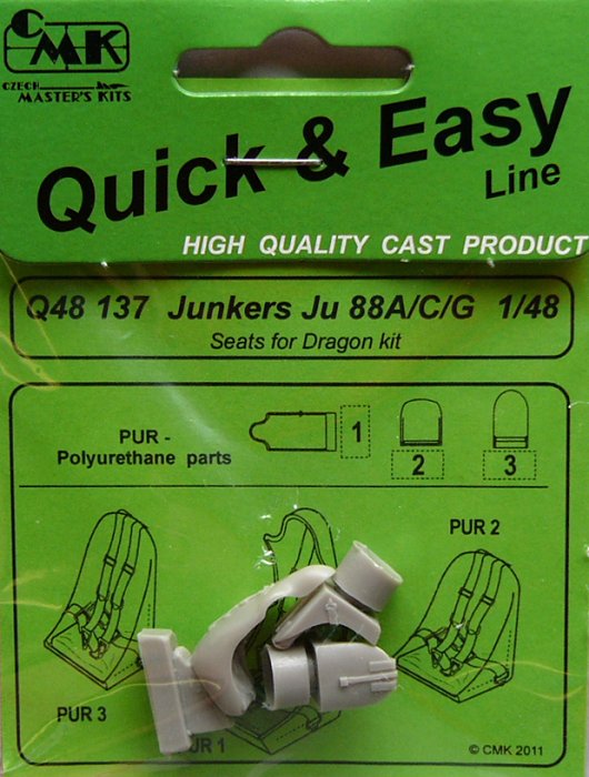 1/48 Junkers Ju 88A/C/G - seats (DRAG)