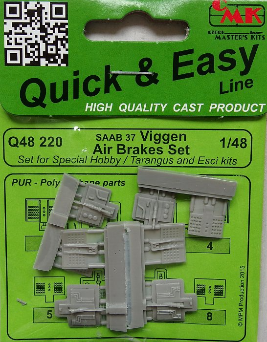 1/48 SAAB 37 Viggen Air Brakes Set (TARA/SP.HOBBY)