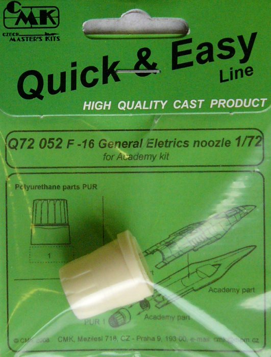 1/72 F-16 General Electrics nozzle (ACAD)