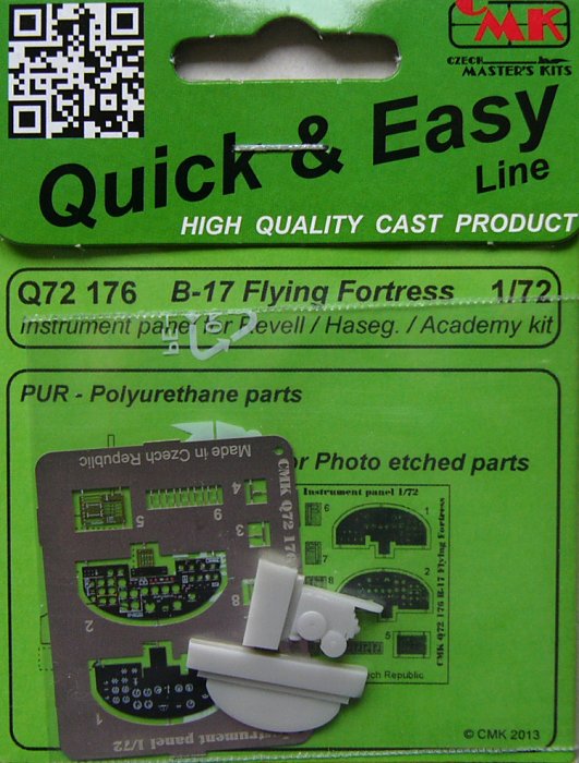 1/72 B-17 Flying Fortress - Instrument panel (REV)