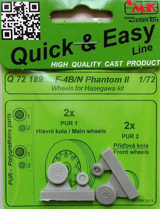 1/72 F4-B/N Phantom II - wheels (HAS)