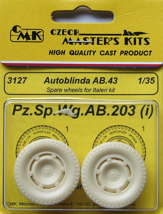 1/35 Autoblinda AB.43 - spare wheels  (ITAL)