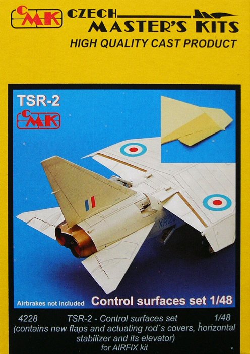 1/48 TSR-2  Control surfaces set  (AIRFIX)