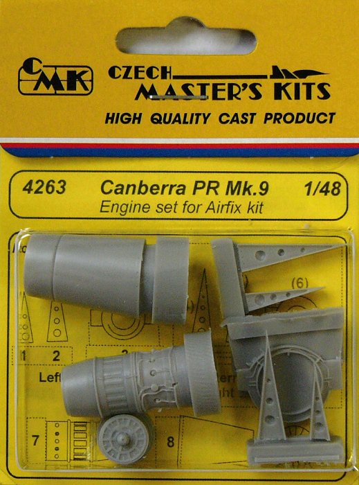 1/48 Canberra PR Mk.9 Engine Set (AIRFIX)