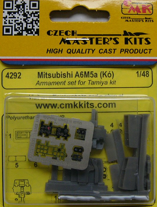 1/48 Mitsubishi A6M5a (Kó) - Armament set (TAM)