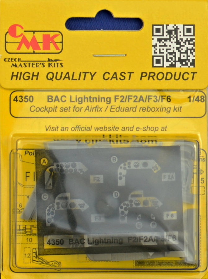 1/48 BAC Lightning F2/F2A/F3/F6 - Cockpit set