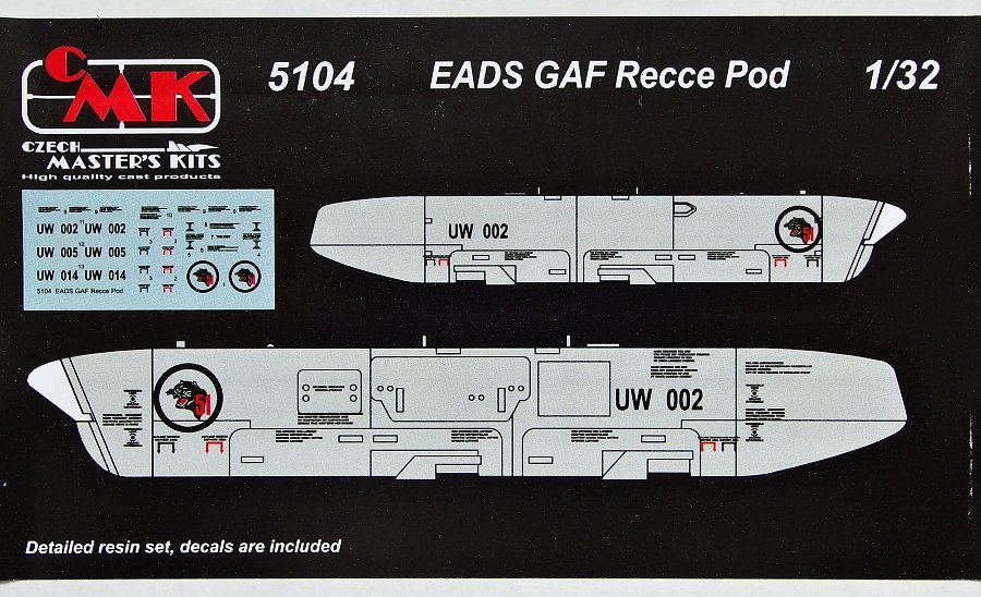 1/32 EADS GAF Recce Pod (incl. decals)
