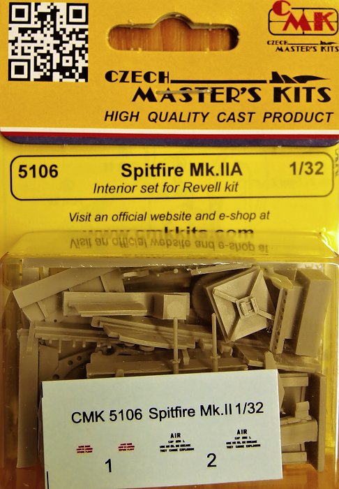 1/32 Spitfire Mk.IIA Interior set (REV)