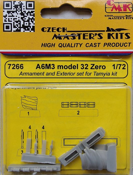 1/72 A6M3 model 32 Zero Armament&Exter.set (TAM)