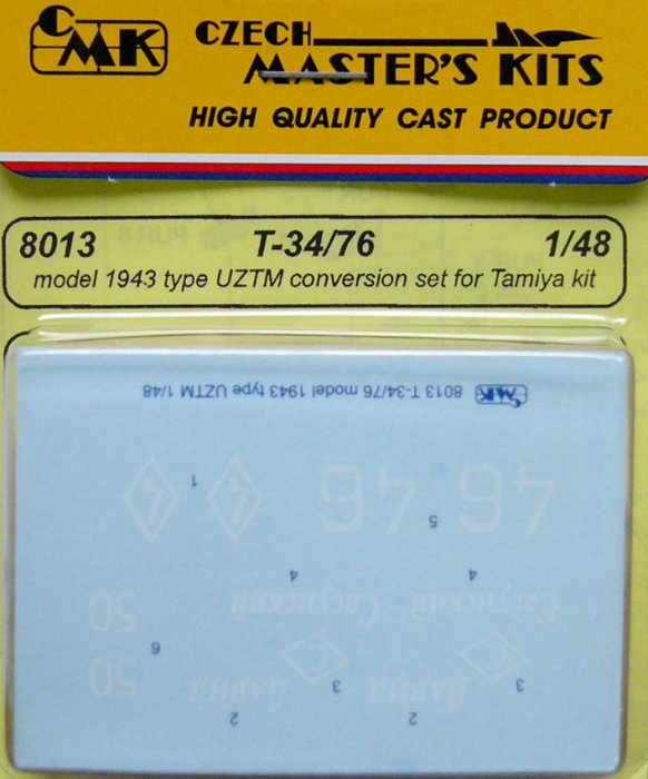 1/48 T-34/76 model 1943 type UZTM Conv.Set (TAM)