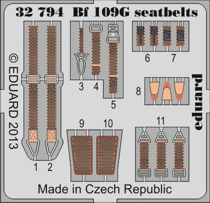 SET Bf 109G seatbelts  (REV)