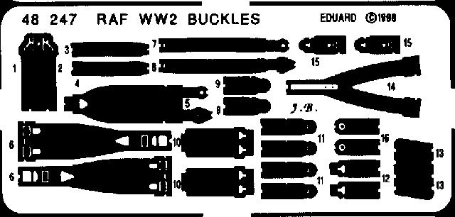 SET RAF WWII seatbelts (1/48)