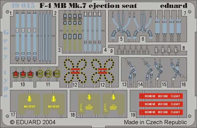 SET F-4 MB Mk.7 ejection seat / Grey type (HAS)