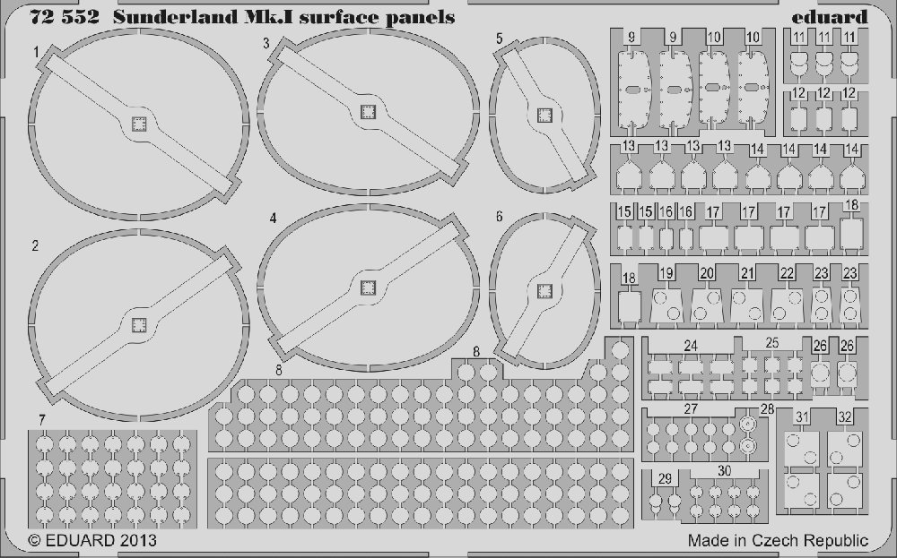 SET Sunderland Mk.I surface panels (ITAL)