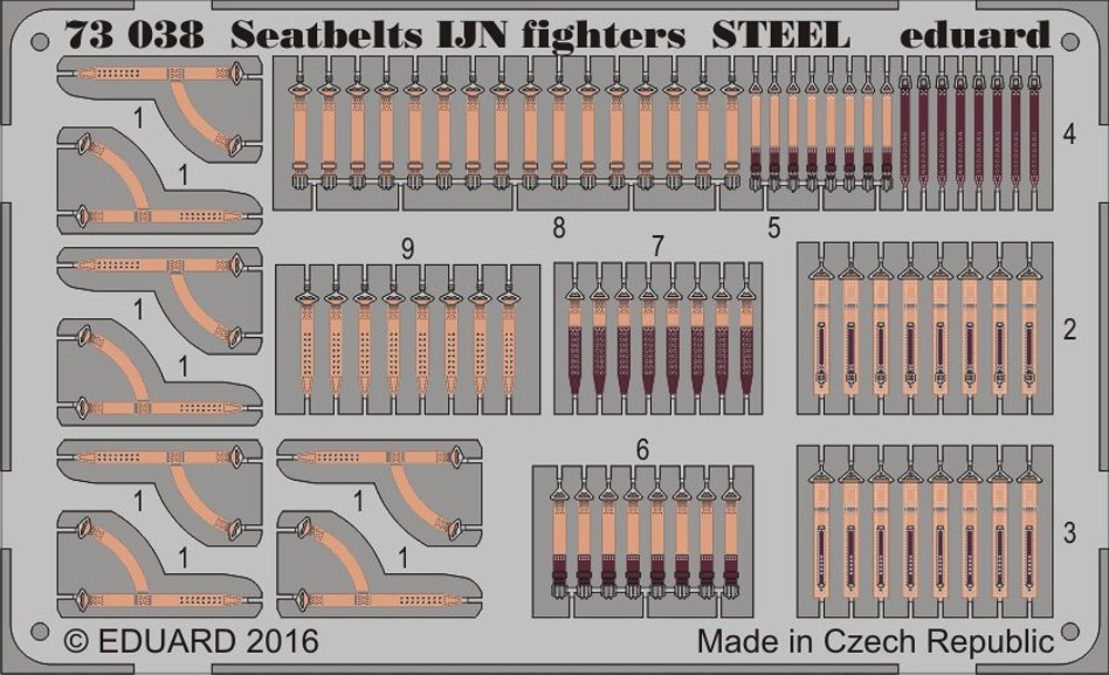 SET 1/72 Seatbelts IJN fighters STEEL