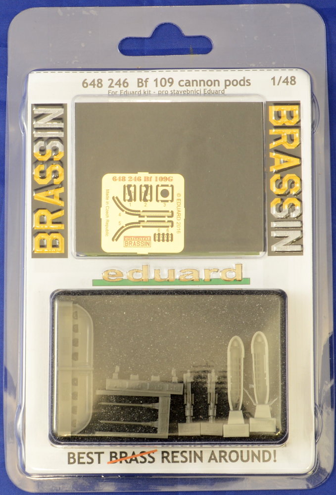 BRASSIN 1/48 Bf 109 cannon pods (EDU)