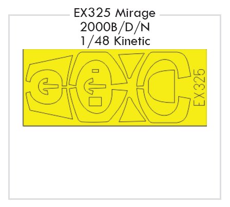 Mask 1/48 Mirage 2000B/D/N   (KIN)