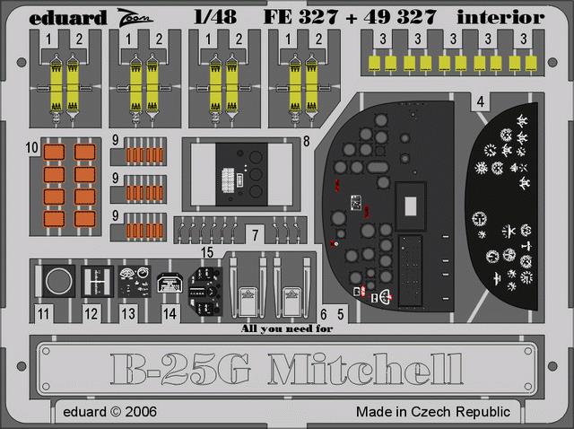 1/48 B-25G Mitchell interior   (ACC)