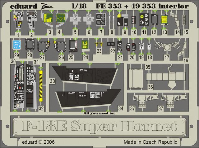 1/48 F-18E Super Hornet interior   (HAS)