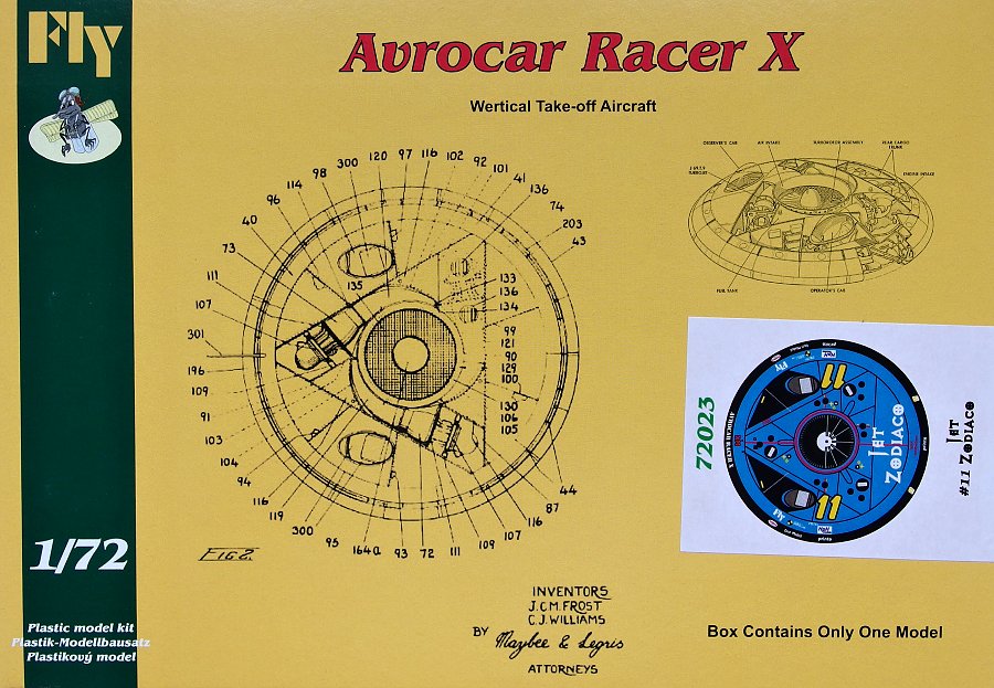 1/72 Avrocar Racer X (#11 Jet Zodiaco)