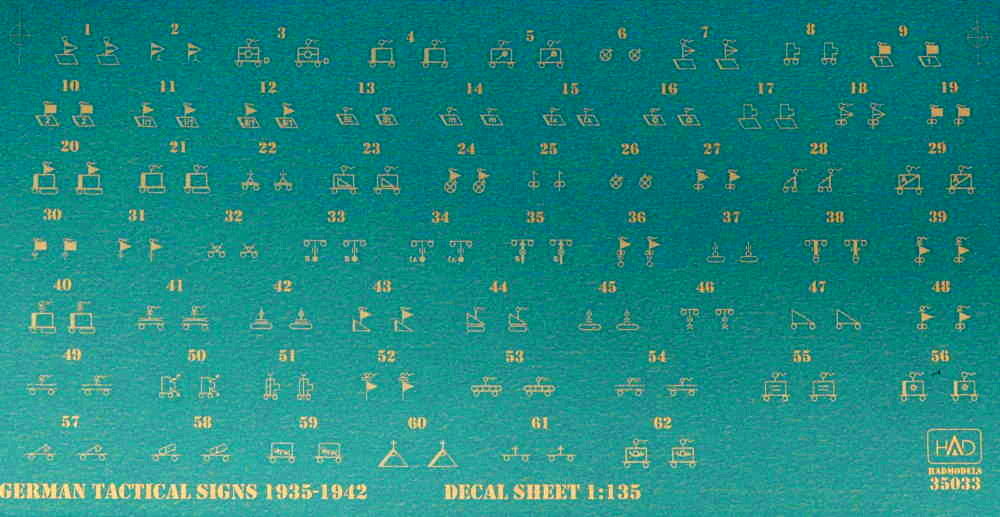 1/35 Decal German Tactical Symbols WWII (part 1)