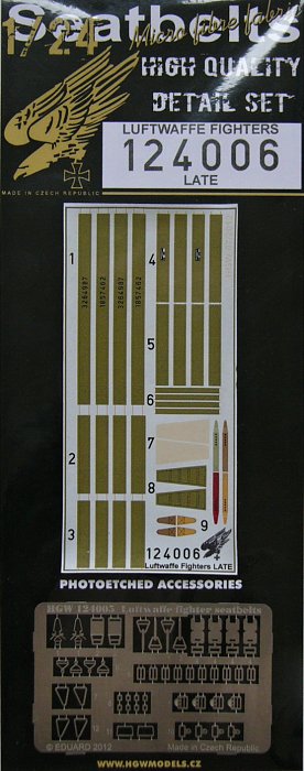 1/24 Seatbelts Luftwaffe Fighters (Late)