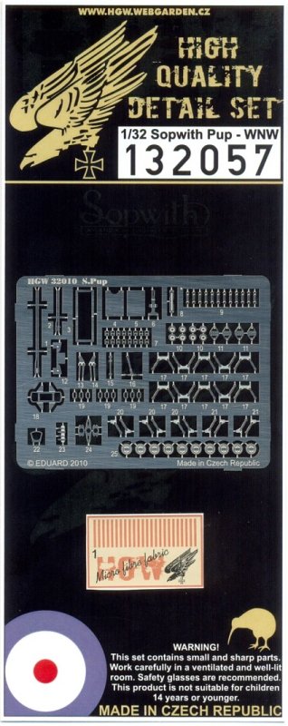 1/32 Sopwith PUP - detail set  (WNW)