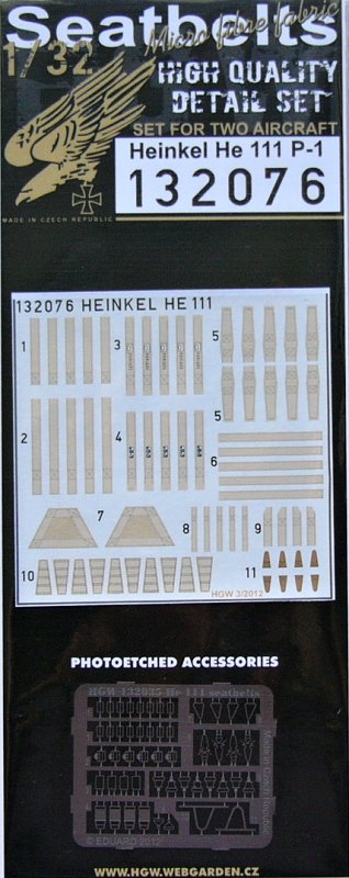 1/32 Seatbelts Heinkel He 111 P-1