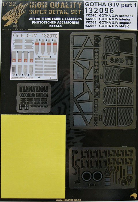 1/32 Gotha G.IV SUPER Detail set (6 pcs.)