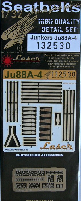 1/32 Seatbelts Junkers Ju88A-4 (laser)