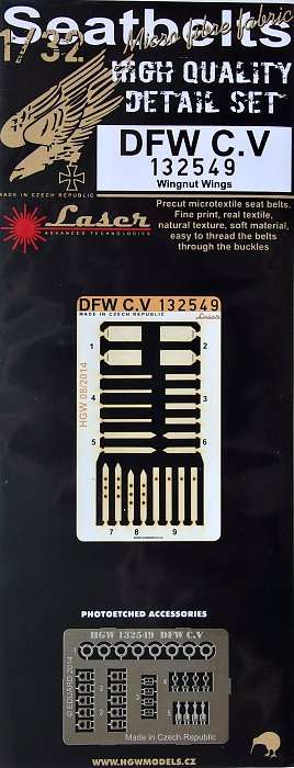 1/32 Seatbelts DFW C.V - laser (WNW)