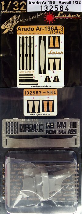 1/32 Seatbelts Arado Ar 196A-3 w/ resin seat (REV)