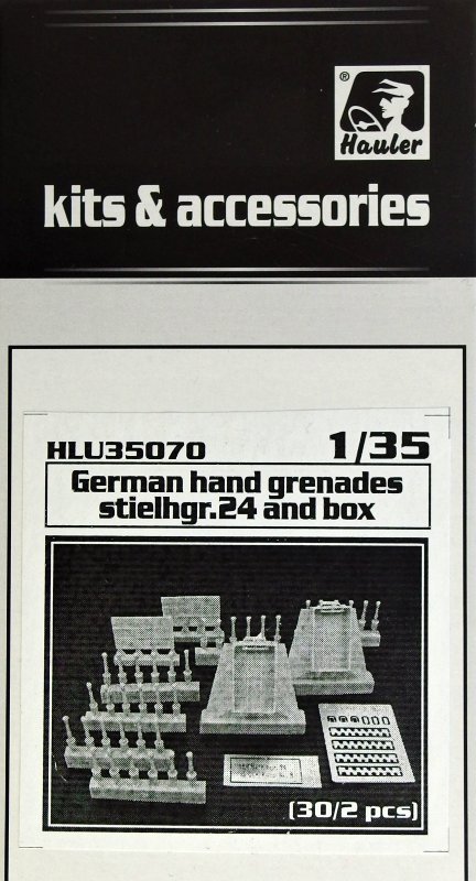 1/35 German hand grenades stielhgr.24 and box