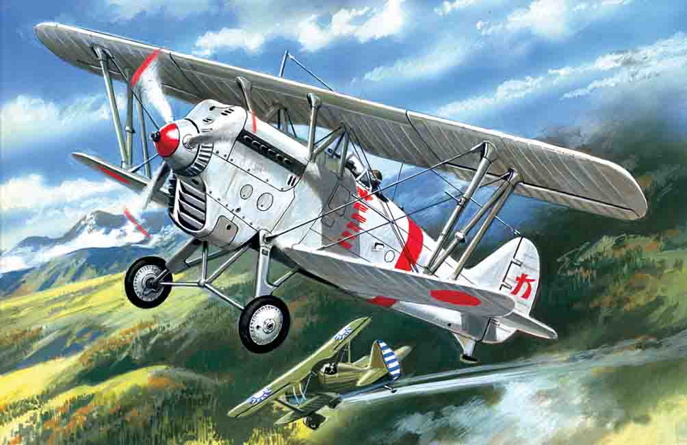 1/72 Ki-10-II Japan Army Fighter Biplane