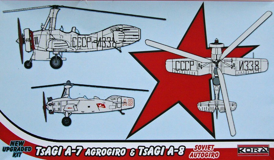 1/72 TSAGI A-7 Agrogiro&TSAGI A-8 Soviet Autogiro