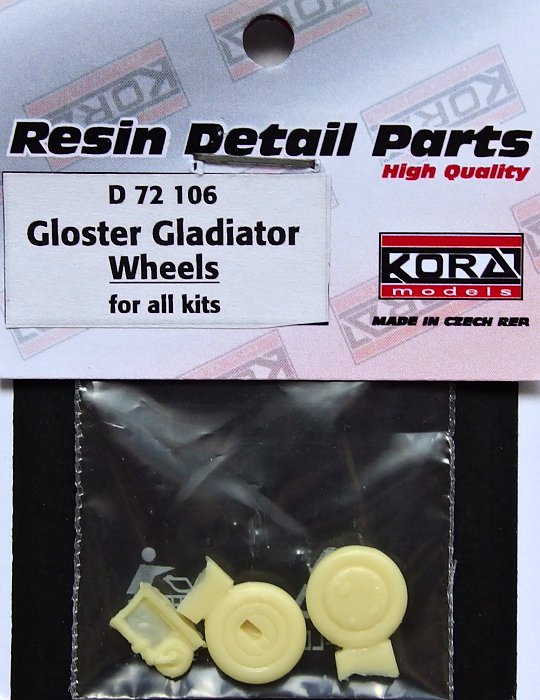 1/72 Wheels for Gloster Gladiator