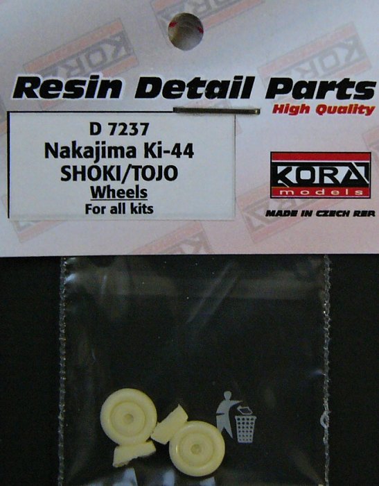 1/72 Wheels for Ki-44 SHOKI/TOJO