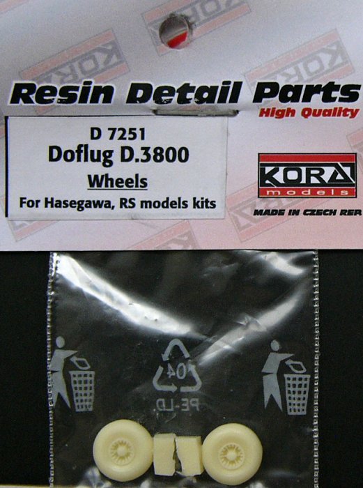 1/72 Wheels for Doflug D.3800 (HAS/RSMOD)