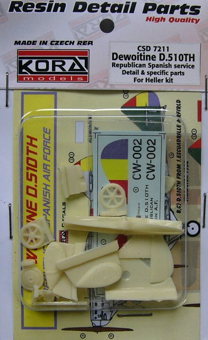 1/72 Dewoitine D.510TH Detail set&dec. (Rep.Spain)