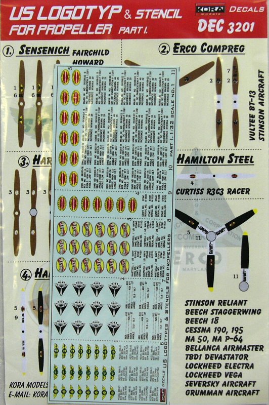 1/32 Decals US logotypes for propellers (Part I.)