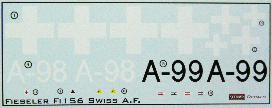1/48 Decals Fi 156 Storch (Swiss Air Force)