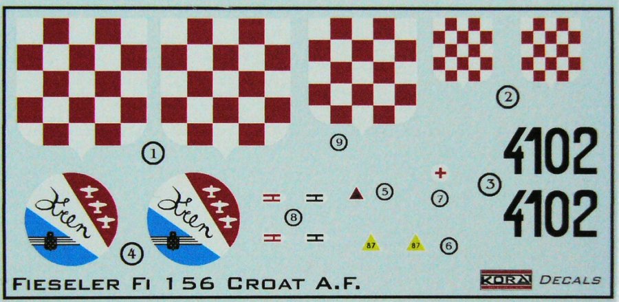 1/48 Decals Fi 156 Storch (Croatian Air Force)
