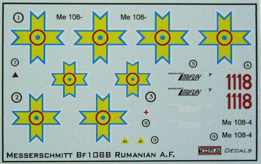 1/48 Decals Messers. Bf 108B (Romanian Air Force)