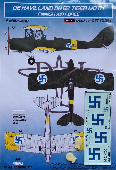 1/72 Decals DH.82 Tiger Moth Finnish Air Force