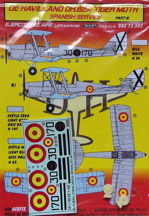 1/72 Decals DH.82A Tiger Moth Spanish Service Pt.3