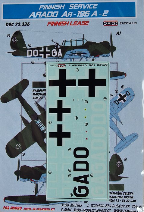 1/72 Decals Ar-196A-2 (Finnish Lease)