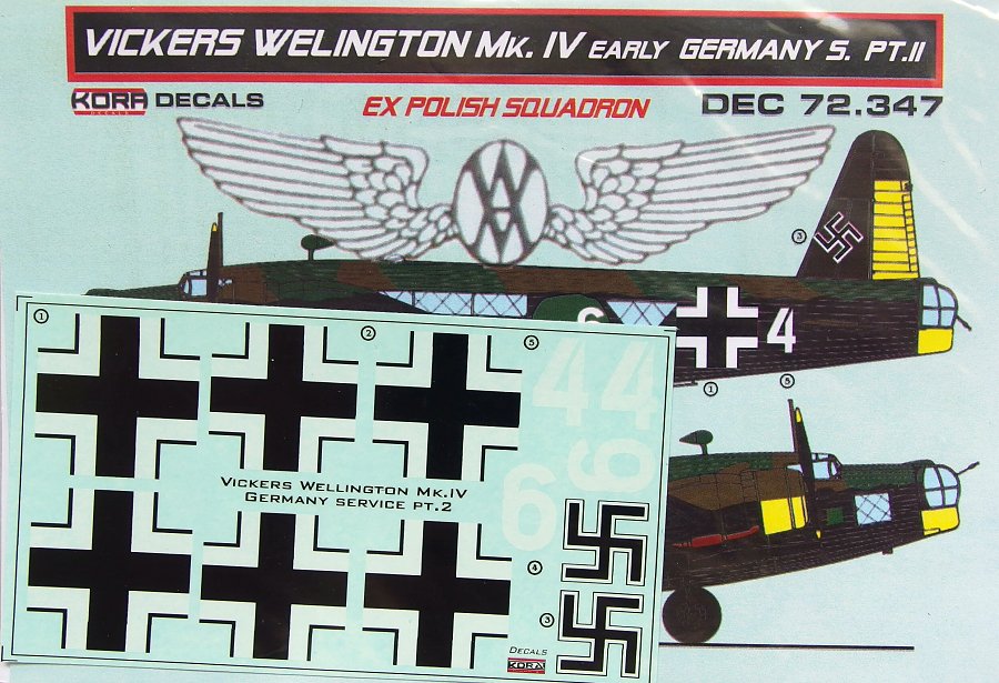 1/72 Decals V.Wellington Mk.IV early Germany Vol.2