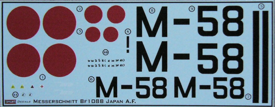 1/72 Decals Messers. Bf 108B (Japan Air Force)