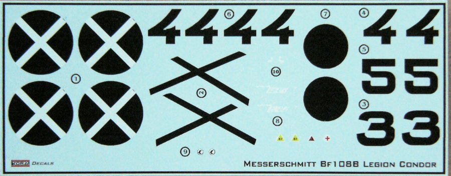 1/72 Decals Messers. Bf 108B (Legion Condor)