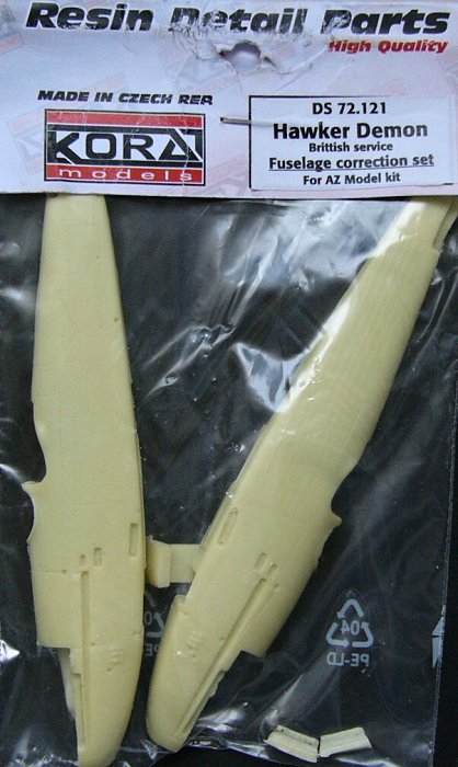 1/72 Hawker Demon British - Correct Fuselage (AZ)